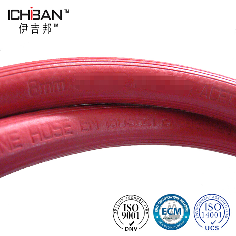 Single-Line-Red-Axygen Acetylence-Rubber-Hose,-Fiber-Briaded-Welding-Oxygen-Rubber-Hose-Cheap